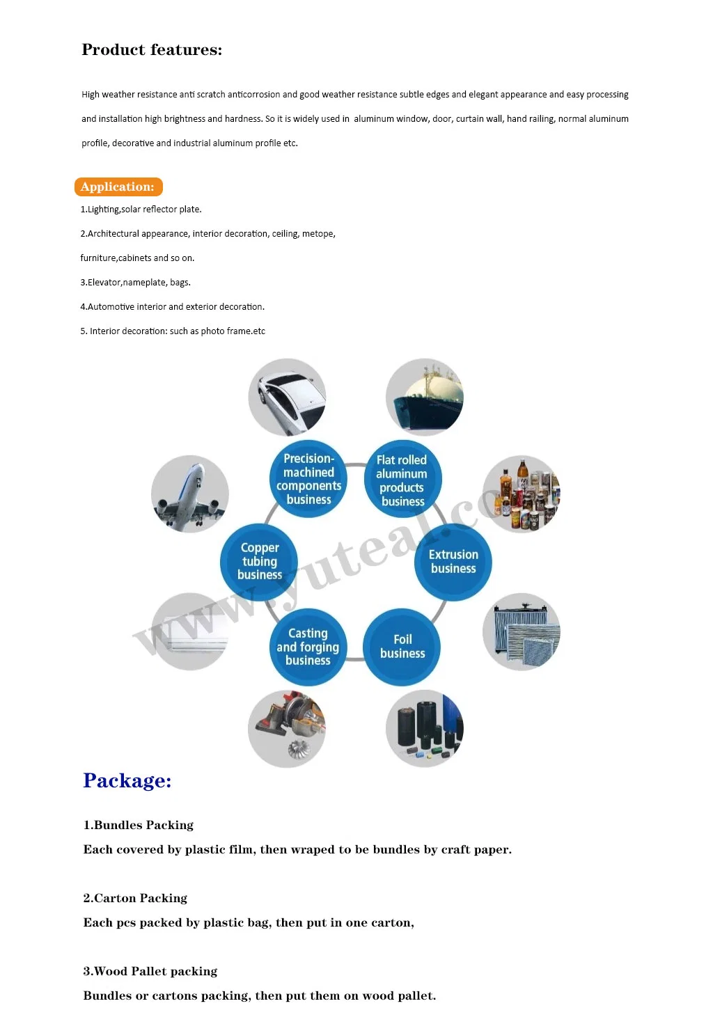 High Precision 2011 2014 2017 Aluminum Extruded Aluminium U Channel Shaped Section Aluminum Profile